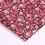 factory sell print rose polyester viscose fabric for sofa luggage decorative cloth