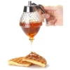 Factory Supply Honey Comb Shaped Pot Honey Jar Syrup Honey Dispenser with Stand