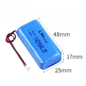 Factory Wholesale Customized 852548-2S Battery Rechargeable Lithium Polymer Battery 7.4V 1050mAh