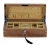 Import Factory Wholesale MDF Walnut Veneer Wooden Jewelry Box With A Tray from China