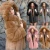 Fake Fur Jacket Hooded Ladies Faux Fur Coat High Street Faux Fur Women Coat