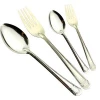 Fancy Scallop Design Stainless Steel Dinner Fork Knife Spoon Sets H032