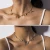 Fashion clavicle collar jewelry 14k gold plated chain butterfly necklace choker for women