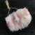 Import fashion colorful fox fur Hand Warmer muffs/fox fur bags for women from China