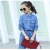 Import Fashion Denim kid girls clothing cotton kids clothing baby girls jeans clothes set from China