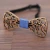 Import Fashion design carving wedding bow tie  luxury wooden bow tie from China
