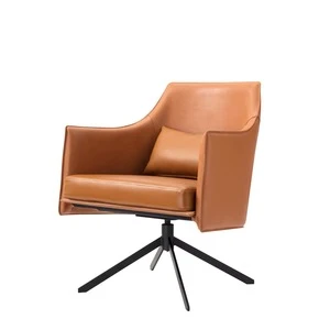 Fashion design genius leather living room lounge chair with back