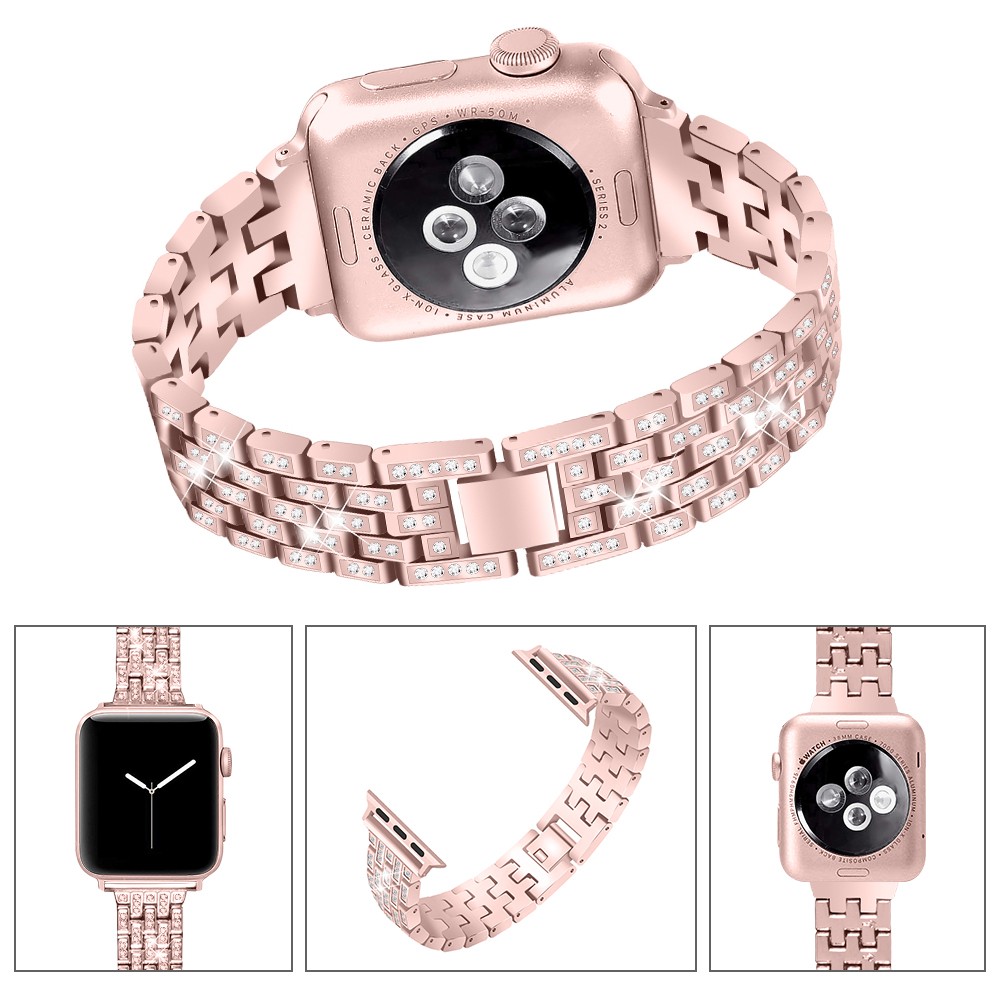 Fashion Luxury Diamonds Watch bands Smart wristband Metal Stainless Steel Watch Strap For Apple Watch Band