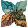 fashion soft square wrap lady shawl silk scarf