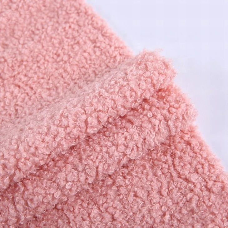 Fashion thermal textiles teddy bear mohair plush fleece fabric for coat
