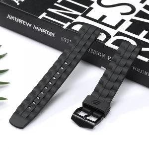 Fashion watch strap suitable for EF-550 strap watch accessories can be customized black rubber strap