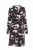 Import Fashion Women V-neck Overlap Abstract Digital Rayon Print with Lotus Leaf Hem Knee Length Rayon Warp Dress ,Ladies Dress from China