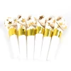 Fast Delivery Cheap Price Gold Silver Star Kid&#39;s Birthday Party Blowouts Blowing Dragon Whistle Noise Maker Horn Blowouts