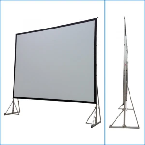 FLYIN 250 Inches Wide 16:9 Front Rear Fast Fold Projection Screen Free Spare Parts Frame 3-YEAR 4:3