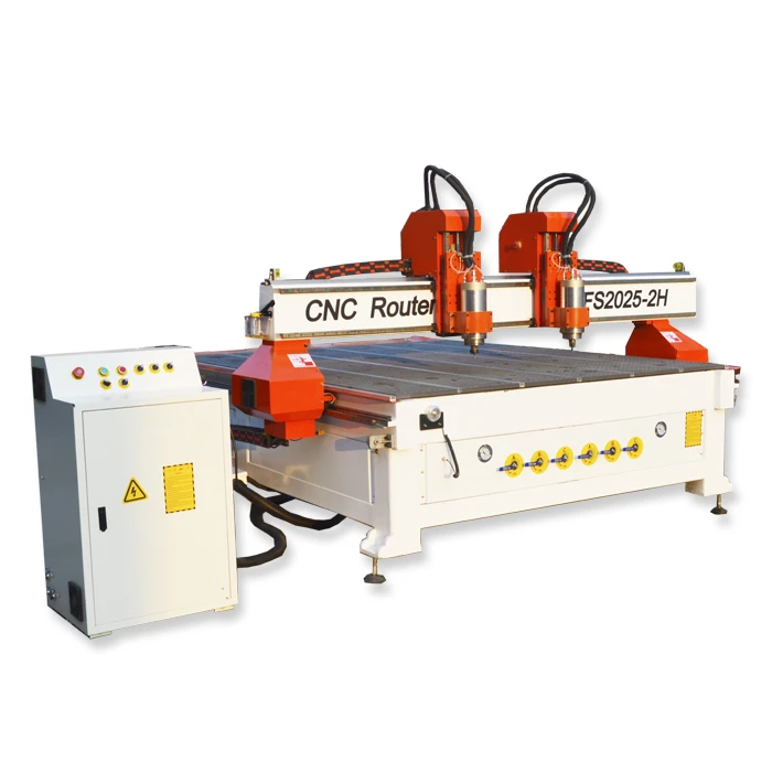 Forsun High efficiency independent double-head wood engraving machine