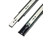 Foshan supply 45mm full extension ball bearing self-closing drawer runners telescopic channels
