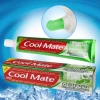 Free Sample 130g green gel teeth whitening fluoride toothpaste with BRC GMPC certificate