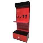 Free standing pegboard advertising garden power tools accessories stand hand tools hanging display rack