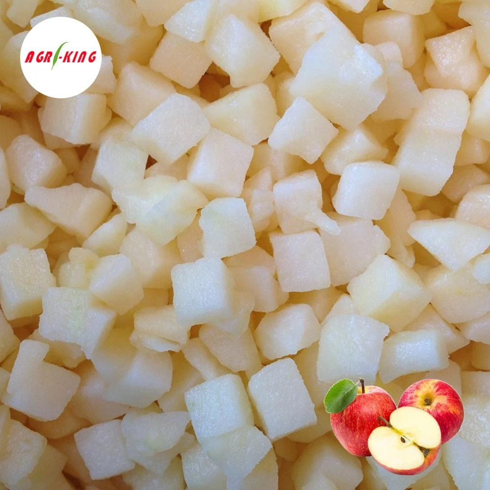 Fresh Frozen Fuji Apples Diced Cubes In Frozen Fruit