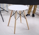 From the factory dinning cafe outdoor indoor wooden leg round tables and chairs