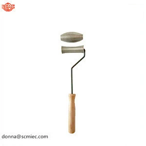 FRP tools Diameter/Olive/Spring/Steel Spiral roller defoaming roller brush fiberglass laminating roller with wooden handle