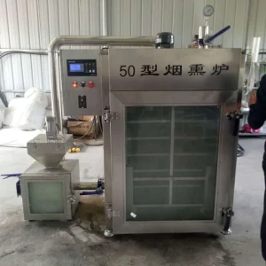 Full automatic meat food smoking machine industrial 250kg/500kg/1000kg capacity smokehouse