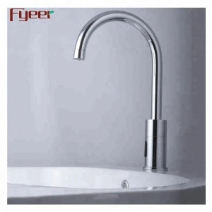Fyeer goose neck wash basin mixer tap hands free sensor basin faucet