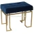 Import FYT0151 Modern Velvet Footstool Sofa Stool Tufted Ottoman Pouf dressing stool with Iron from China