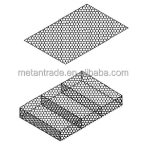Galvanized PVC Coated Hexagonal Woven Mesh Reno Mattress 2.2-4.0mm Gabion Wall Baskets River Bank Protection
