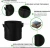 Import Garden 10-Pack 10 Gallon Grow Bags, Aeration Fabric Pots with Handles from China