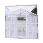 garden Greenhouse for flower house Tempered glass flower room Galvanized steel structure conservatory low price