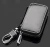 Import Genuine Leather Keyless Entry Remote Car Key Bag Keychain Zipper Key Case Fob Signal Blocking Bag for car keys from China