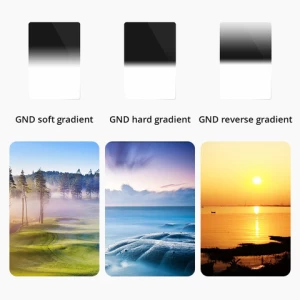 GiAi 100x150mm Hard graduated ND filter 0.9 1.2 multi-coated Camera filter