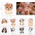 Import glaryyears 1 Sheet Dogs Cats Animals Tattoo Cartoon Temporary Tattoo Sticker for Kids Children Body Art KD031-060 from China