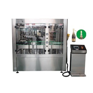 Glass bottle nonalcoholic sparkling wine / champagne / cocktail filling machine