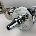 Gold And Silver Zinc Alloy Hookah Stem Plate For Shisha Nagile