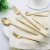 Import Golden Stainless Steel Cutlery Flatware Set 304 Food Grade Wholesale from China