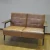 Import Good price Latest Design Furniture Small Size Office Synthetic Leather with metal frame 3 Seater Sofa Seat from China