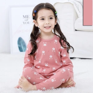 Good Quality  Baby Clothes Set Long Sleeve 2 pieces Underwear Clothes Set Pajamas