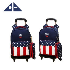 Good Quality Child Wheeled Travelling Bag Kids Trolley School Bag With Wheels