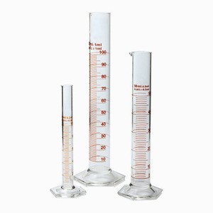 Good Quality Measuring Cylinders with Hexagonal Base