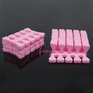 Good quality pedicure tools pink eva sponge toe separator