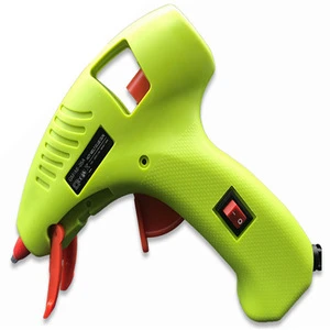 Green glue gun with UL certification match hot melt glue sticks hot selling hot melt glue gun