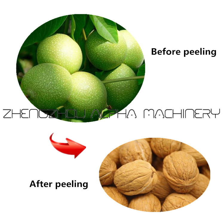 green walnut sheller/pecan shelling machine/green walnut cleaning machine