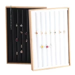 Guorui New retro display disc jewelry ring frame display props jewelry ring anti-corrosion bamboo wooden tray
