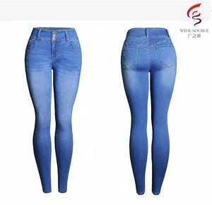 GZY buy jeans in bulk latest denim high waist new style fashion girls tight slim women stock jeans
