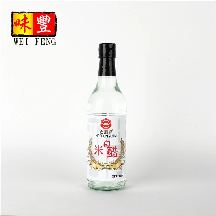 HACCP Natural fermented brewed Clear Wholesale price Chinese brands OEM halal bulk 500ML White Rice Vinegar