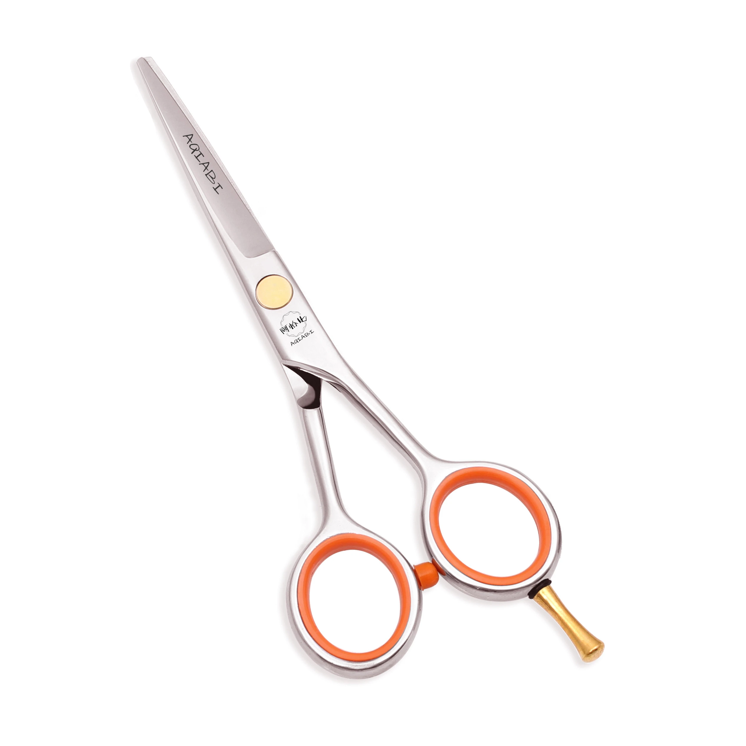 Hair Scissors Add Bag 4 5" 5.5" AQIABI Stainless Hair Cutting Scissors Thinning Scissors Haircut Set Finger Rest A1017