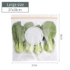 Haixin 15pcs High capacity Reusable Food Silicone food seal Versatile Preservation Bag Container for Fruits Vegetables