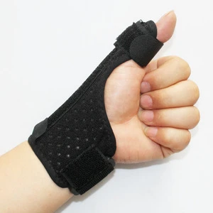 Hand Black Adjustable Neoprene Stabiliser Splint Wrist &amp; Thumb Support